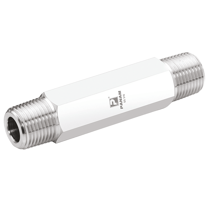 PANAM 3/8" NPT Male/Male PHNL-06-L6 - FluidAirFittings