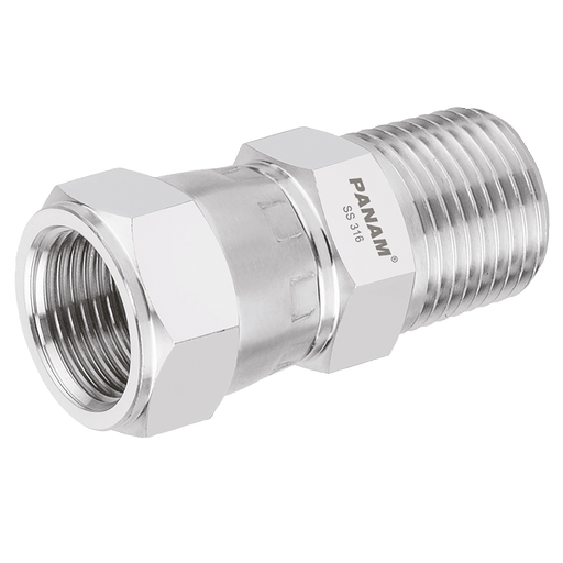 PANAM 1/8" BSP Tapered X 7/16"-20 UNF Male/Female 273M6R18 - FluidAirFittings