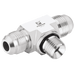 PANAM 9/16"-18 UNF X 1/4" BSP Tee 308M10G14 - FluidAirFittings