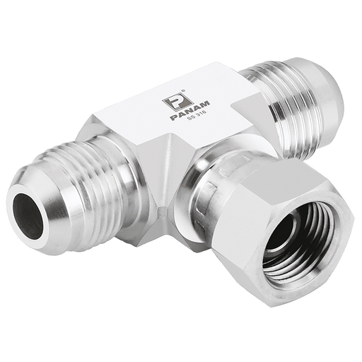 PANAM 9/16"-18 UNF X 9/16"-18 UNF Tee 314M10U916 - FluidAirFittings