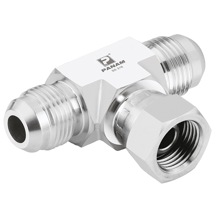 PANAM 9/16"-18 UNF X 9/16"-18 UNF Tee 314M10U916 - FluidAirFittings