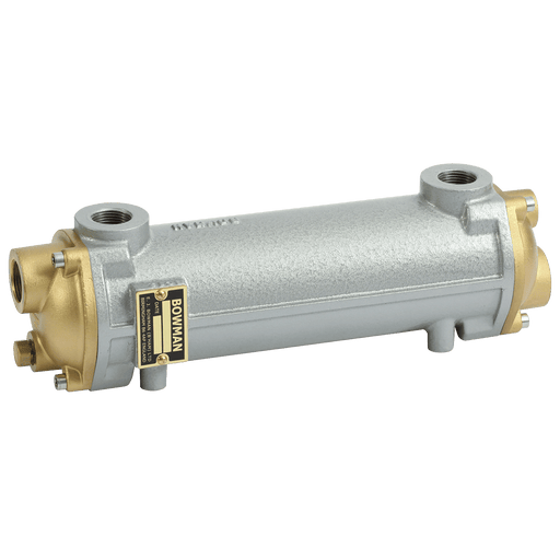 Bowman 1/2" BSP Female EC-38 Series Oil Cooler 80 LPM Sea Water EC080-3875-1 - FluidAirFittings