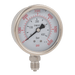 FT Pro 1/4"BSPP 63MM Bottom Glycerine Gauge 0-4000PSI SSG63-250BG - FluidAirFittings