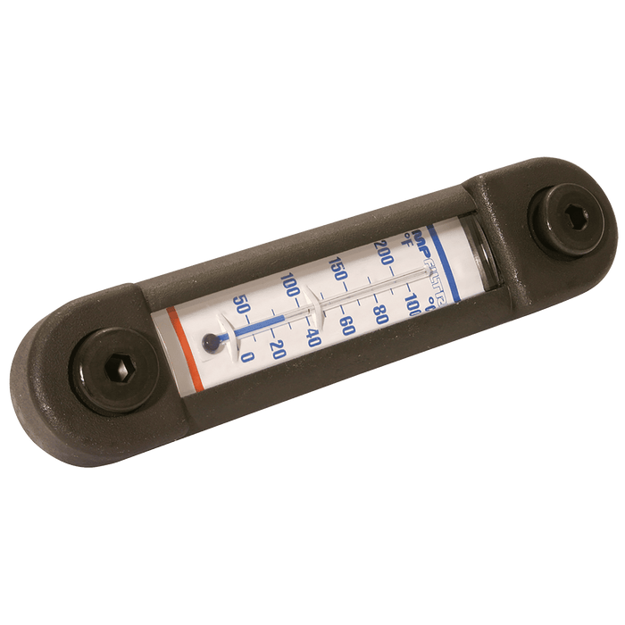 MP Filtri 254MM Level Gauge with Thermometer M10 Bolt Thread 2086-2793 - FluidAirFittings