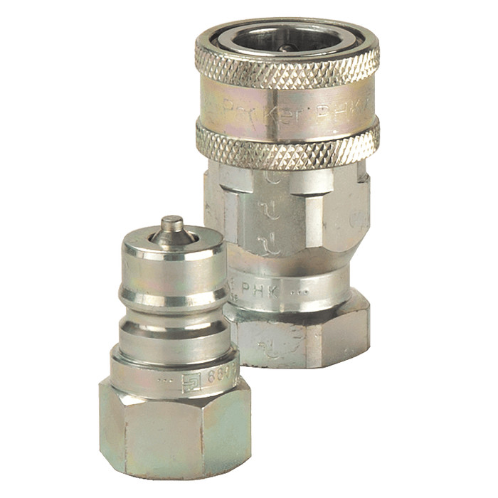 Parker 1/4" BSP Parallel Female Coupling 1717830 - FluidAirFittings
