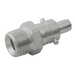 FT Pro 1/4" BSPP Male Twist-Air Plug Halves - Non-Swivel TAP14M - FluidAirFittings
