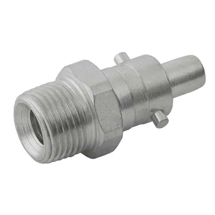 FT Pro 3/8" BSPP Male Twist-Air Plug Halves - Non-Swivel TAP38M - FluidAirFittings