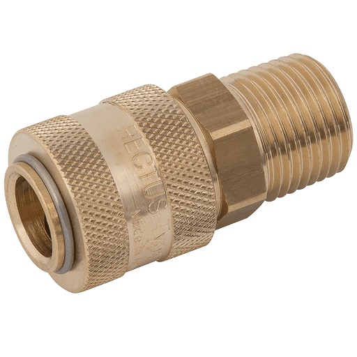 Parker Rectus 1/2" BSPT Male Coupling 13KAAK21MPX - FluidAirFittings