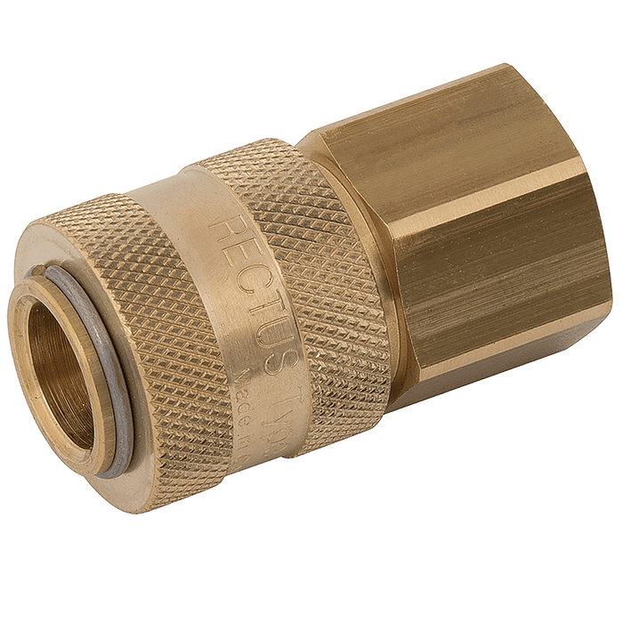 Parker Rectus 1/4" BSPP Female Coupling 13KAIW13MPX - FluidAirFittings
