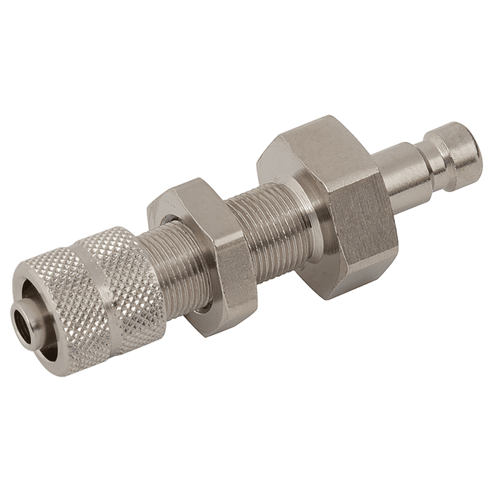 Parker Rectus 04 X 06MM Hose Plug Brass Nickel 20SFKS06MXN - FluidAirFittings