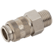 Parker Rectus 1/4" BSPP Male Coupling 21KSAW13MPN - FluidAirFittings