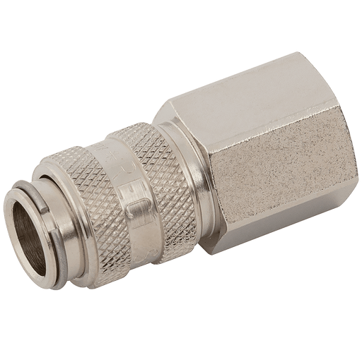 Parker Rectus 1/4" BSPP Female Coupling 21KSIW13MPN - FluidAirFittings
