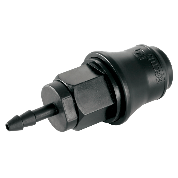 Parker Rectus 4MM Hose Tail DELRIN Socket 21KBTF04DPX - FluidAirFittings