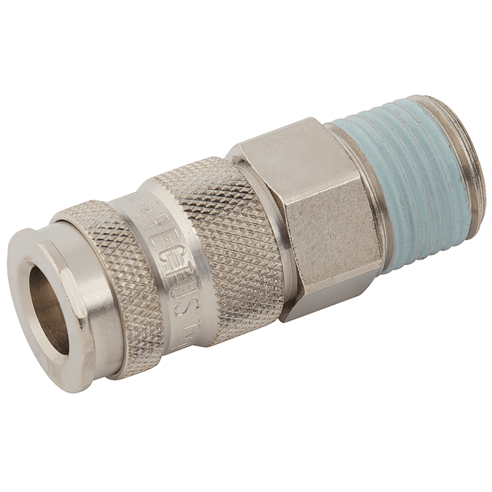 Parker Rectus 1/4" BSPT Male Coupling 23KAAK13MPN - FluidAirFittings