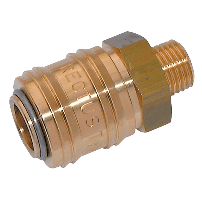 Parker Rectus 1/2" BSPP Male Coupling 24KAAW21MPX - FluidAirFittings