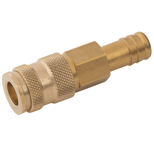 Parker Rectus 10MM Hose Tail Coupling DS Brass 25KBTF10BPX - FluidAirFittings
