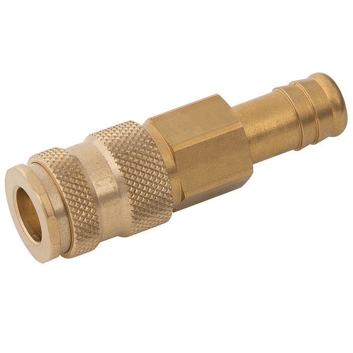 Parker Rectus 10MM Hose Tail Coupling DS Brass 25KBTF10BPX - FluidAirFittings