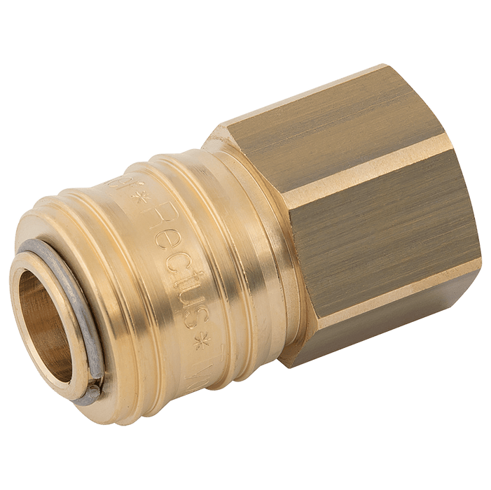 Parker Rectus 3/8" BSPP Female Coupling 26KBIW17MPX - FluidAirFittings