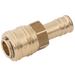 Parker Rectus 08MM Hose Tail Coupling D.S. Brass 26KBTF08MPX - FluidAirFittings