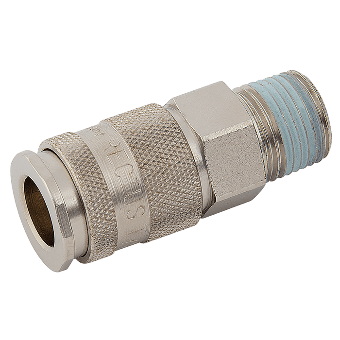 Parker Rectus 1/2" BSPT Male Coupling 27KAAK21MPN - FluidAirFittings