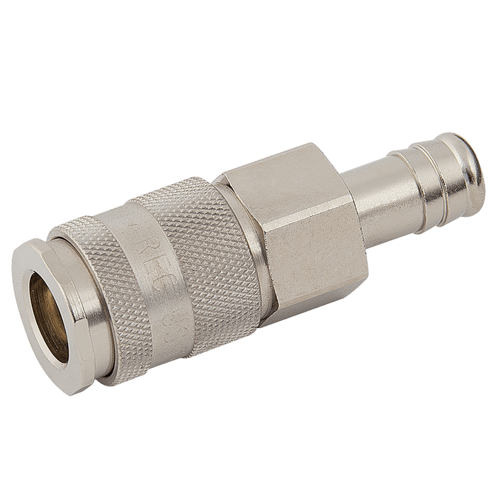 Parker Rectus 16MM Hose Tail Coupling Brass Nickel 27KATF16MPN - FluidAirFittings