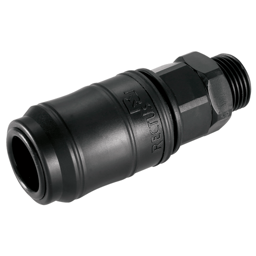 Parker Rectus 1/2" BSPP Male Coupling 48KBAW21DPX - FluidAirFittings