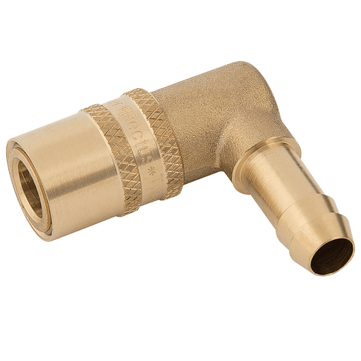 Parker Rectus 3/8" Hose Tail Coupling Viton 90° Barb 86KFTR09MVX - FluidAirFittings