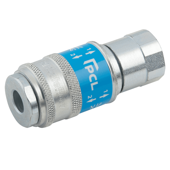 PCL 1/4" BSPP Female Safety Coupling SC21CF - FluidAirFittings