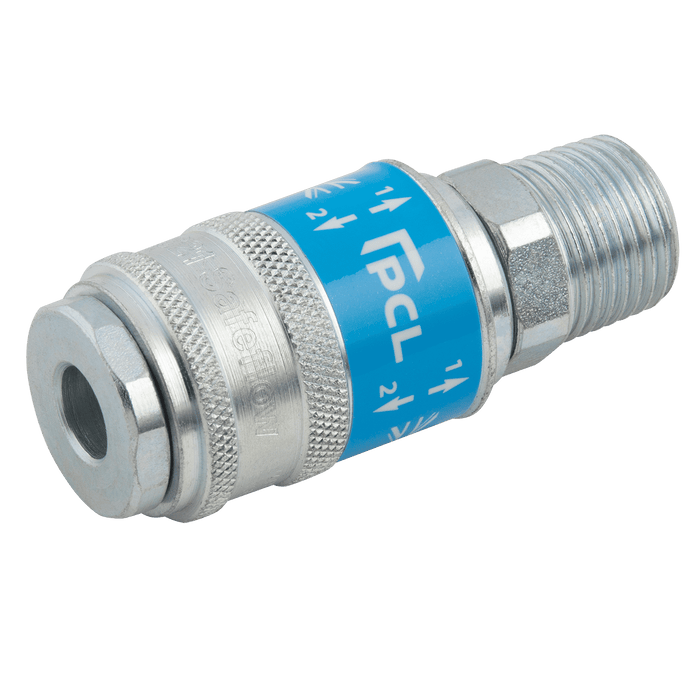 PCL 3/8" BSPT Male Safety Coupling SC21EM - FluidAirFittings