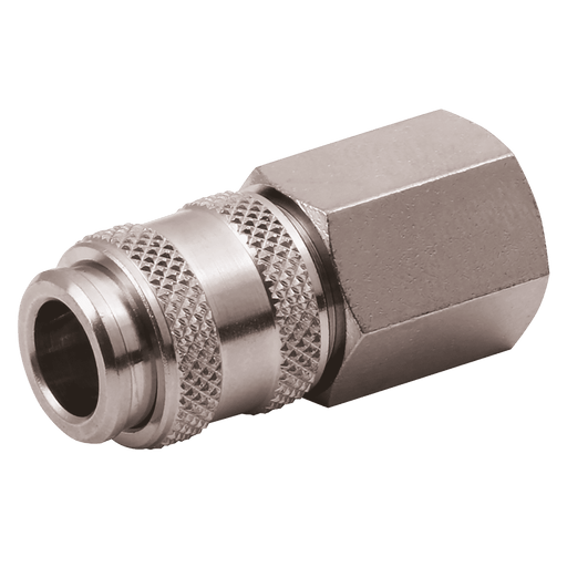 PCL 1/8" BSPP Female Mini Coupling AC11AF - FluidAirFittings