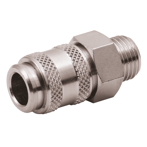 PCL 1/8" BSPP Male Mini Coupling AC11AM - FluidAirFittings