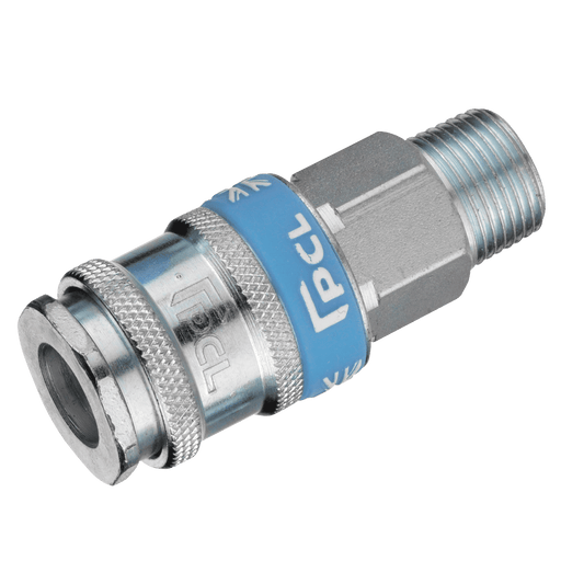 PCL 3/8" BSPT Male Coupling AC71EM - FluidAirFittings