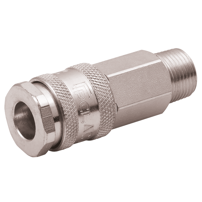 PCL 1/2" BSPT Male ISO B12 Coupling AC75JM - FluidAirFittings