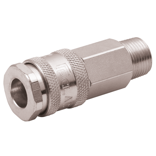 PCL 1/4" BSPT Male ISO B12 Coupling AC75CM - FluidAirFittings