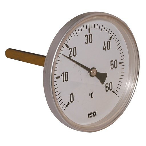 WIKA 0-60°C Bi-Metallic Thermometer WTG100-60 - FluidAirFittings