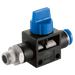 FT Pro 8MM Tube OD X1/8" BSPT Male Thread Push-In Ball Valve HVFS8-01 - FluidAirFittings