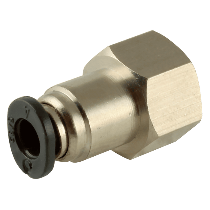 FT Pro 1/16" NPT X 5/32" Micro Female Stud Hex Body PCF5/32-N00C - FluidAirFittings