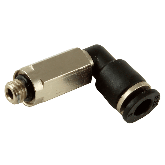 FT Pro 1/16"NPT X 1/8" Micro M.ELB Extend PLL1/8-N00C - FluidAirFittings