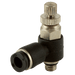FT Pro 10-32 UNF Male X 1/8" OD Speed Control Valve NSE1/8-U10C - FluidAirFittings