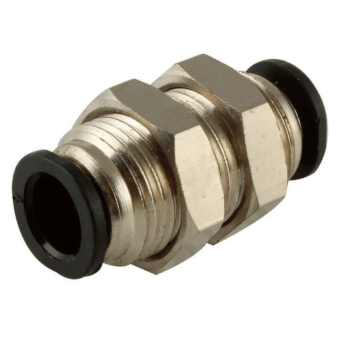 FT Pro 5/32" Micro Straight Bulkhead PMM5/32C - FluidAirFittings