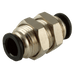 FT Pro 1/8" Micro Straight Bulkhead PMM1/8C - FluidAirFittings