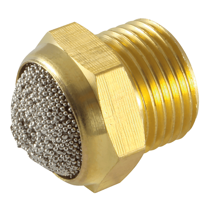 FT Pro 1/4" BSPP Male Domed Silencer 1870046 - FluidAirFittings