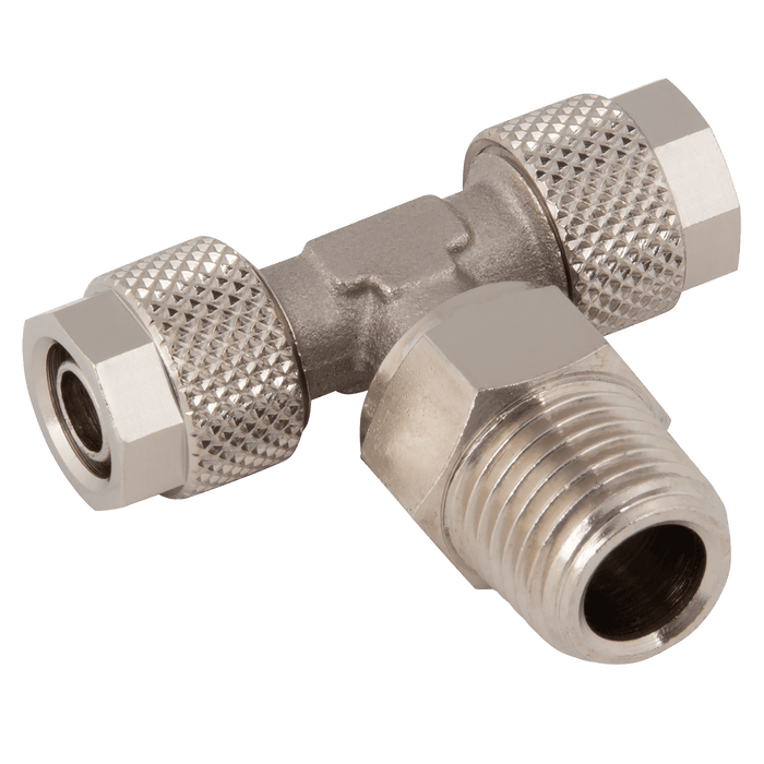 FT Pro - C7X-10/8-1/4 10/08MM OD X 1/4" BSPT Male SW Centre T - FluidAirFittings