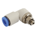 FT Pro M5X0.8 X 4MM OD Rotary Male Stud Elbow Vacuum KC-KSL04-M5 - FluidAirFittings