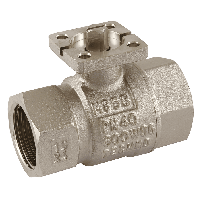 FT Pro - LV4500-1 1" BSPP Brass Ball Valve Brass - FluidAirFittings