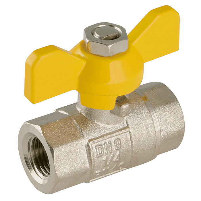 Centreglow 1/4" BSPP Brass Ball Valve Nickel plated Body WRAS EPS-101455 - FluidAirFittings