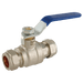 FT Pro - EPS-102165 35MM OD Brass Ball Valve Blue Handle WRAS - FluidAirFittings