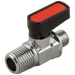 Aignep British Gas 1/2" BSPM X 1/2" BSPM Brass Ball Valve Gas Mini 1618371 - FluidAirFittings