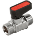 Aignep British Gas 1/2" BSPM X 1/2" BSPM Brass Ball Valve Gas Mini 1651244 - FluidAirFittings
