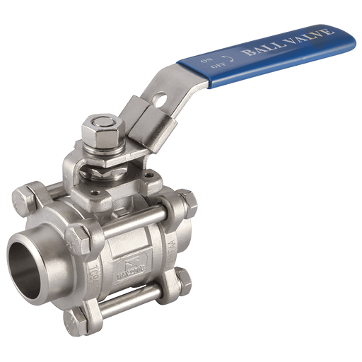 Haitima 3"BSP Male/Female 316 SS Ball Valve ISO Top Mounting Pad 3BW-3 - FluidAirFittings